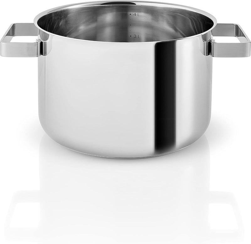 إيفا سولو قدر صلصة من الفولاذ المقاوم للصدأ من Eva Solo Nordic Kitchen بسعة 1.5 لتر، تشطيب مصقول أنيق، مقبض من خشب البلوط وغطاء، متين وأنيق، متوافق مع جميع أنواع المواقد (قدر - 1.5 لتر) - Image 3