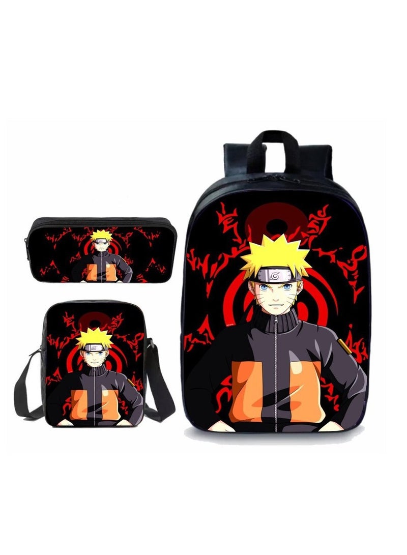 Backpack for primary and secondary school students, backpack for children, anime cartoon backpack, pencil case - Image 1