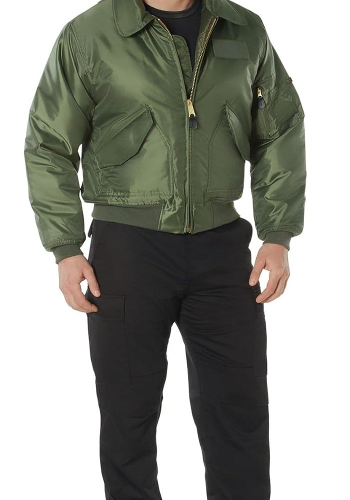ROTHCO Sage Green CWU-45P Flight Jacket - Large - Image 5