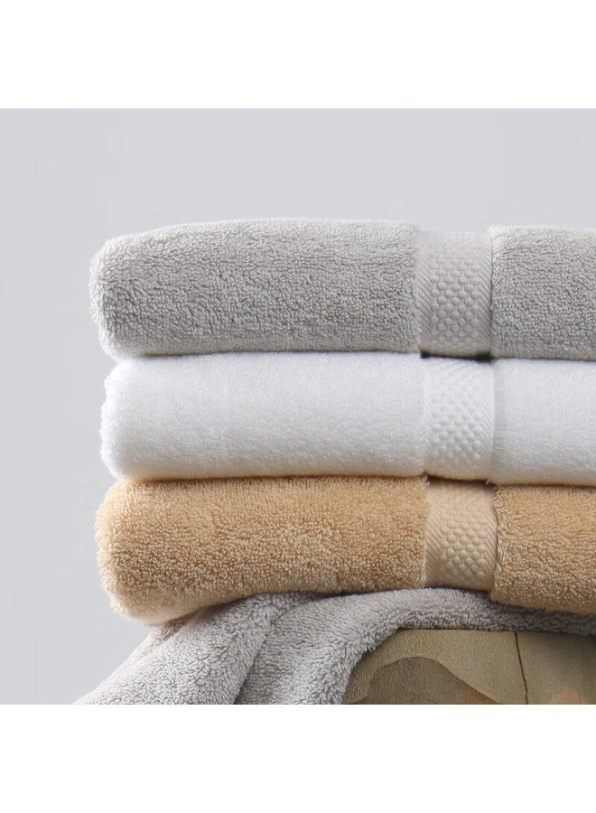 Amarelle Fit01 Absorbent Quick-drying Soft Skin-friendly Pure Cotton Face Towel, Light Cotton Color, 30*60cm, Pack Of 3