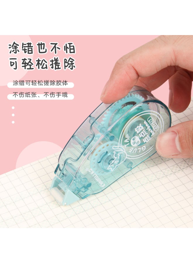 HELPS Cute Point Dispensing Girl's Hand Account Tool Point-shaped Double-sided Adhesive Correction Tape High-looking Student Large Capacity Adhesive Tape - Image 3