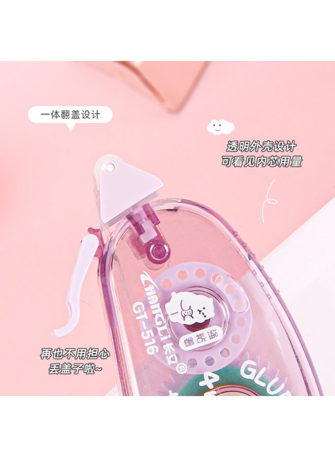 HELPS Cute Point Dispensing Girl's Hand Account Tool Point-shaped Double-sided Adhesive Correction Tape High-looking Student Large Capacity Adhesive Tape - Image 4