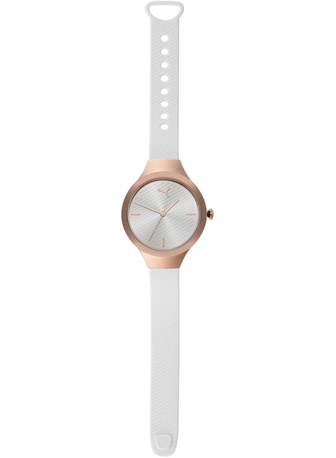 بوما ساعة كونتور النسائية التناظرية بحزام من الجلد الصناعي - Image 2