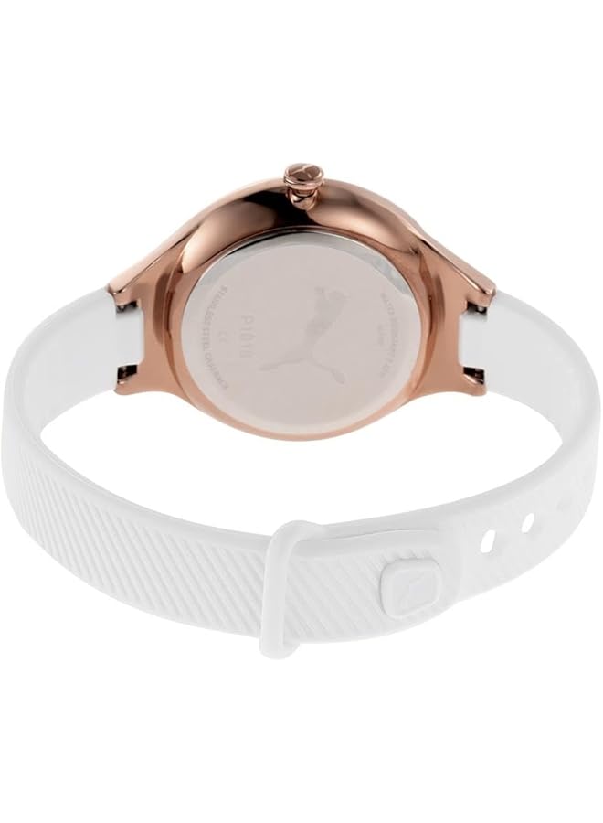 بوما ساعة كونتور النسائية التناظرية بحزام من الجلد الصناعي - Image 5