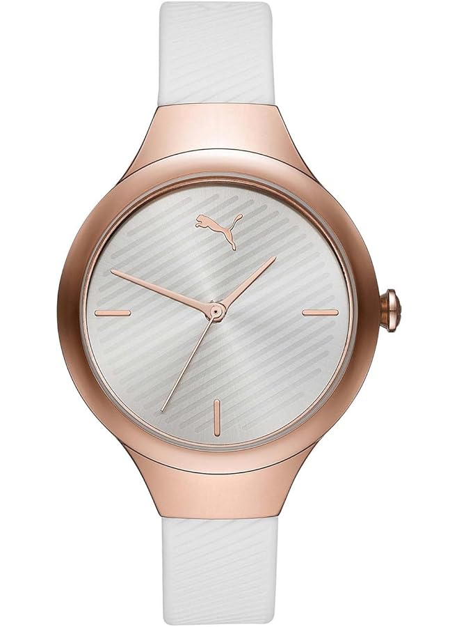 بوما ساعة كونتور النسائية التناظرية بحزام من الجلد الصناعي - Image 1