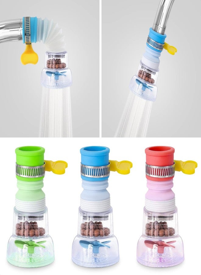 VIKROM 3 Pcs Faucet Filter Set - Water Faucet Extenders 360 Rotating, Adjustable Water Purifier for Sink (0.83 x 2.6 x 1.85), Easy to Install and Store, Reduce Water Waste, Good for Kitchen and Bathroom - Image 1