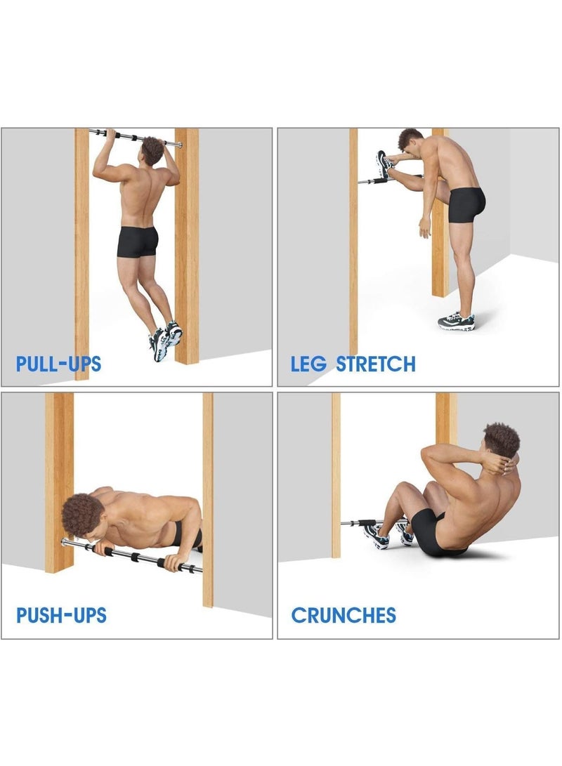 SportQ® Door Bar Exercise Bar Home Gym Doorway Exercise 60-100cm, Gym Exercise Bar, Brain Training and Fitness, Adjustable Size - Image 4