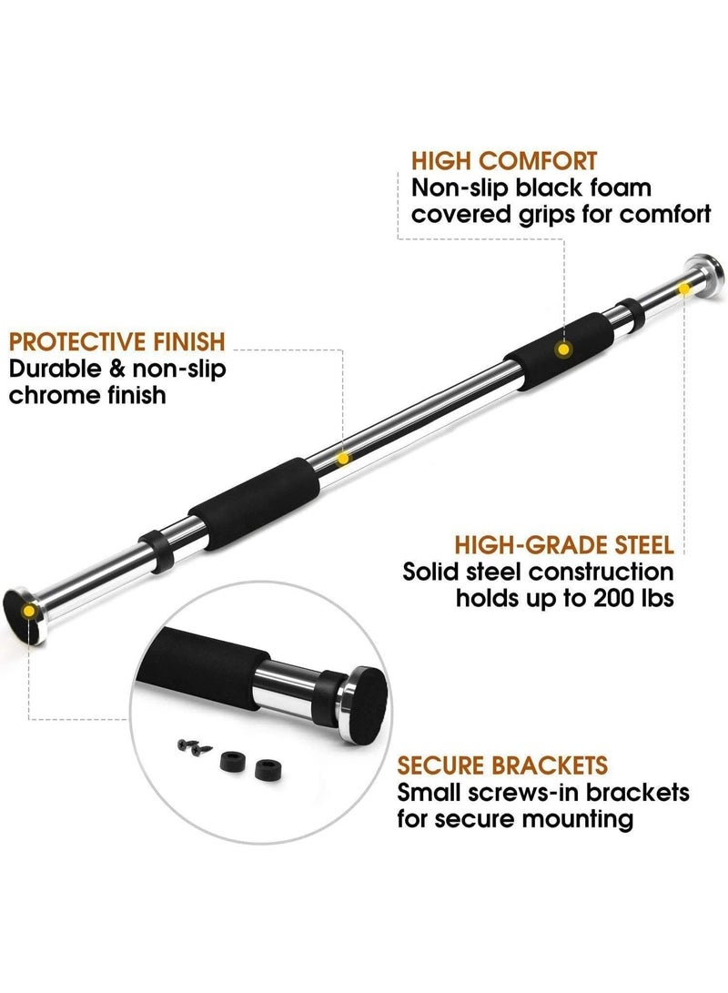 SportQ® Door Bar Exercise Bar Home Gym Doorway Exercise 60-100cm, Gym Exercise Bar, Brain Training and Fitness, Adjustable Size - Image 2