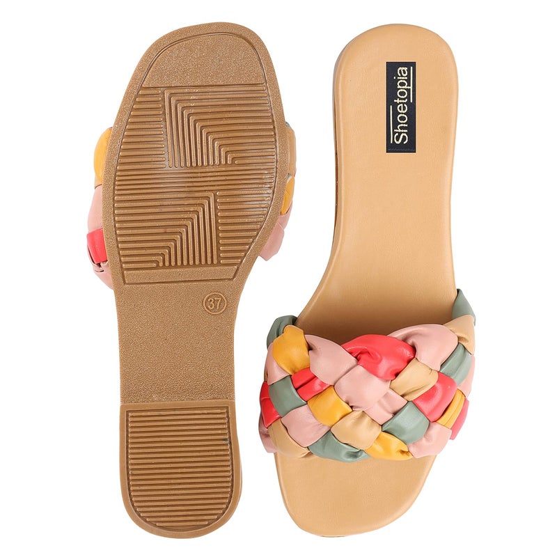 Shoetopia صندل مسطح للنساء والفتيات من شوتوبيا - Image 4
