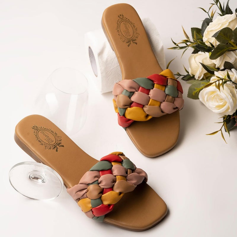 Shoetopia صندل مسطح للنساء والفتيات من شوتوبيا - Image 2