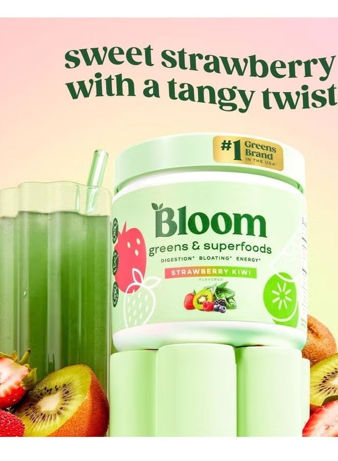 Bloom Nutrition Green Juice Powder Strawberry-Kiwi Flavor 170g - Image 1