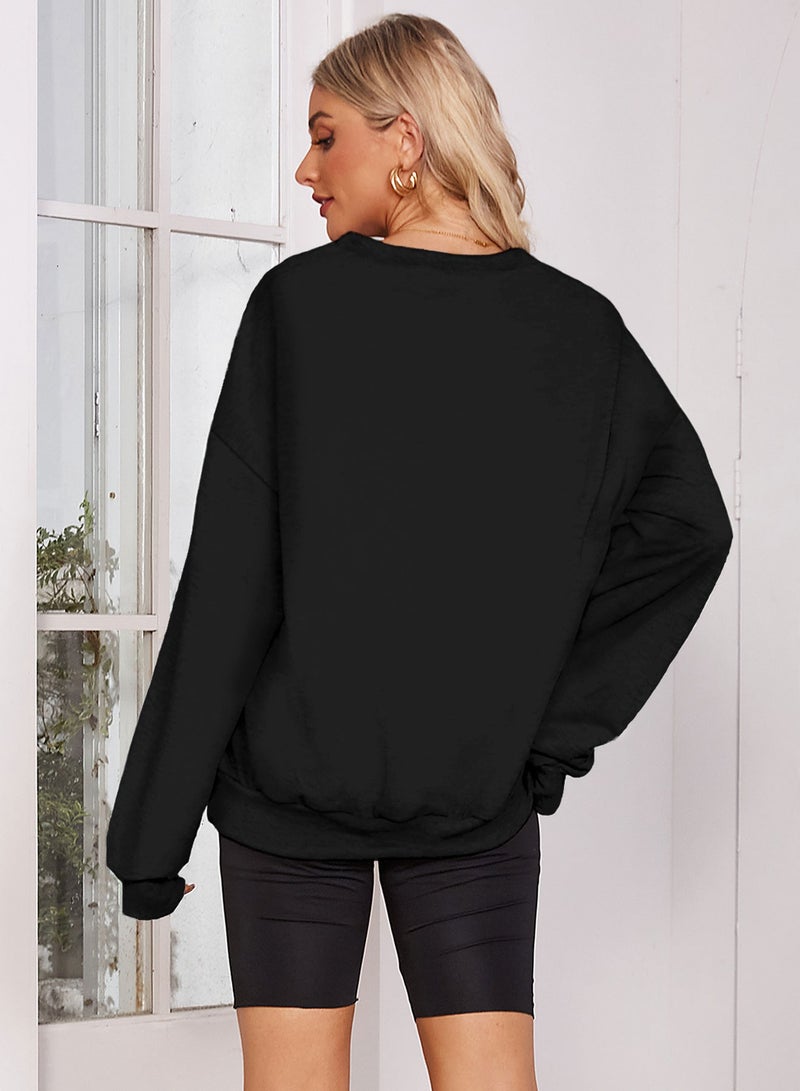 TcIFE Crew Neck Sweatshirt Black  - Image 5