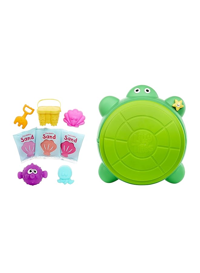 little tikes 2 In 1 Turtle Sandbox & Pool Doll Sized Outdoor Toy Playset For Lilly Ami Tommy Dolls Creative Summer Pretend Play Fun For Kids Fill With Sand Or Water Durable Plastic Base - Image 1
