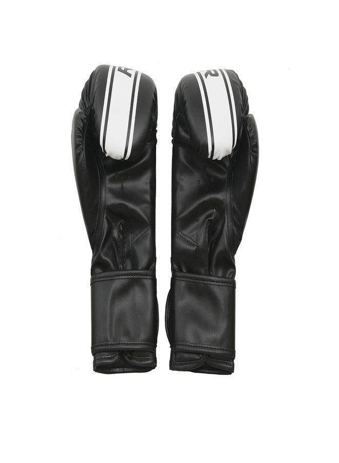 IWIN Our Black Boxing Gloves for Training & MuDay Thai | MDaya Hide Leather Gloves for Sparring, ickboxing, Fighting, Punch Bags with Black Hand Wraps(Boxing Tape), 10 oz - Image 3