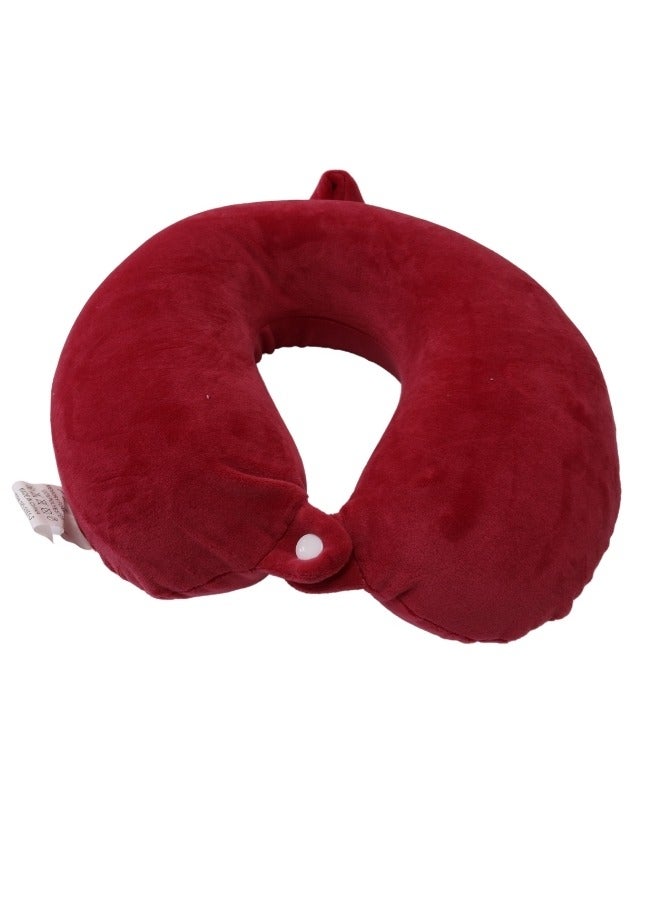 SMART HOME Soft Adjustable Neck Pillow, Head Support Travel Pillow, U Shape Travel Pillow for Travel Car Home Office Memory Foam Travel Neck Pillow 23X23X12CM - Image 1