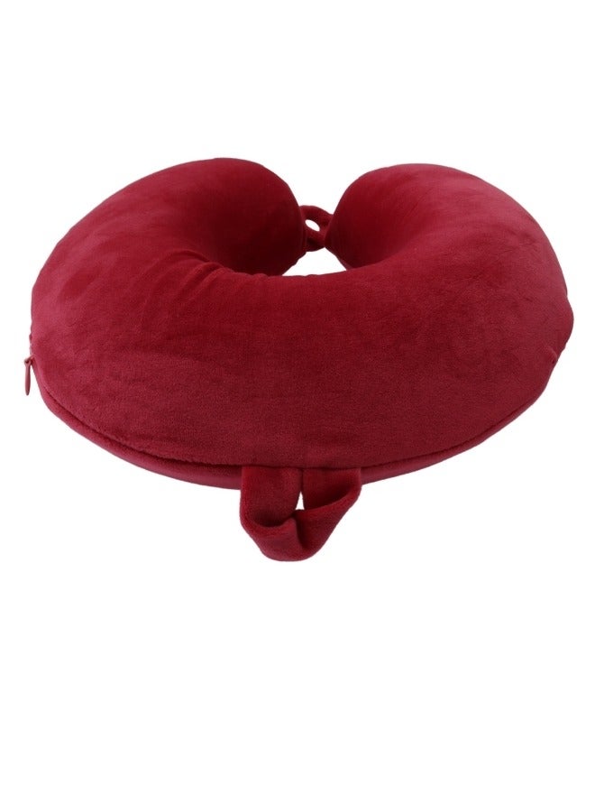 SMART HOME Soft Adjustable Neck Pillow, Head Support Travel Pillow, U Shape Travel Pillow for Travel Car Home Office Memory Foam Travel Neck Pillow 23X23X12CM - Image 3