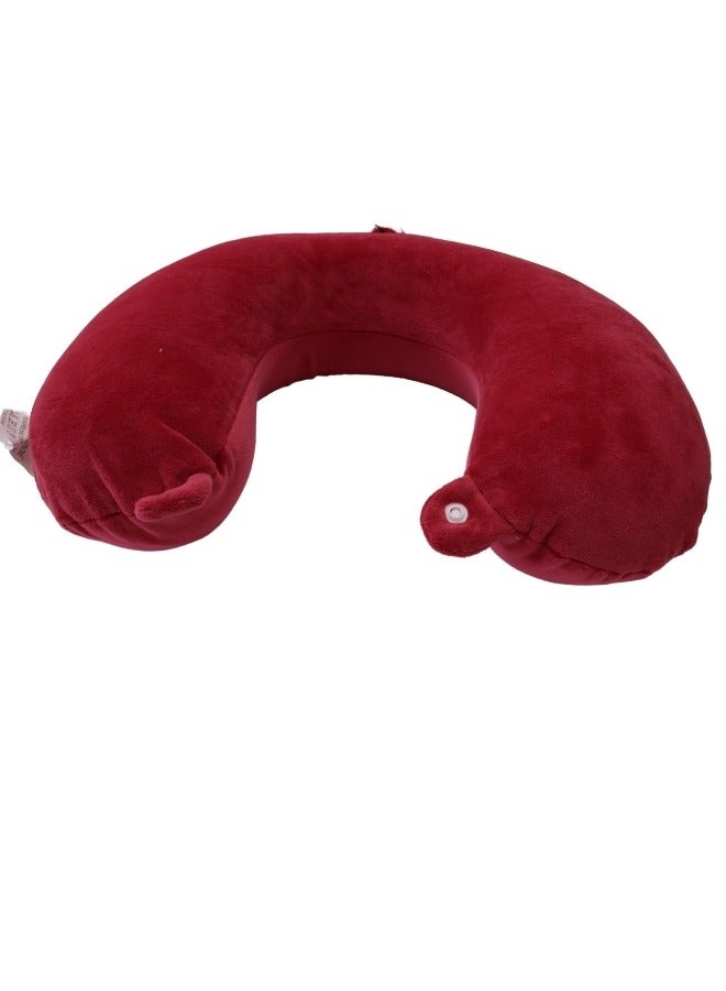 SMART HOME Soft Adjustable Neck Pillow, Head Support Travel Pillow, U Shape Travel Pillow for Travel Car Home Office Memory Foam Travel Neck Pillow 23X23X12CM - Image 2