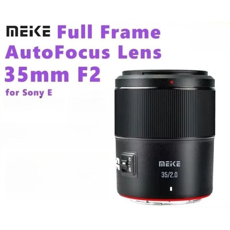 Meke MeiKe AF 35mm F2.0 Full Frame Autofocus STM Portrait Lens for Sony E-Mount - Image 1
