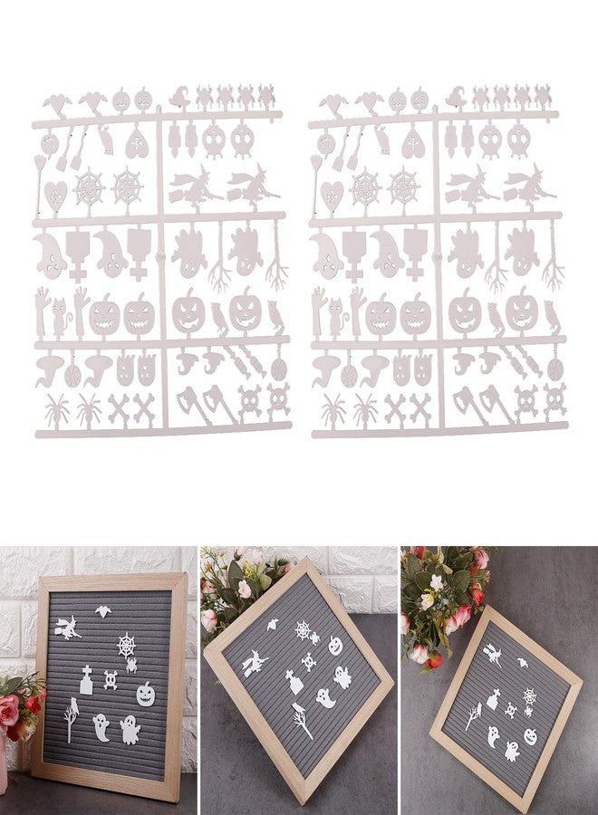 JAGTRADE Set of 2 Characters for Felt Letter Board Message Board Letterboard Plastic Halloween Letters for Home Office Decoration - Image 2