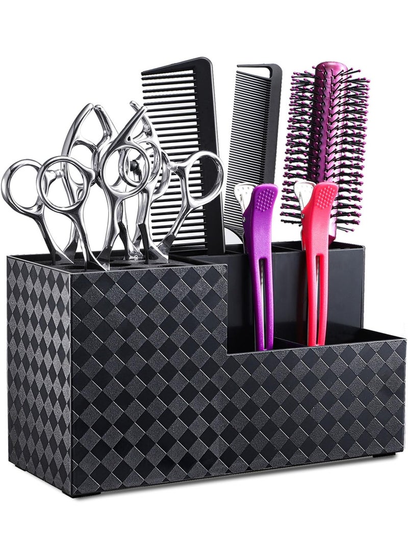 Noverlife Noverlife Hairdressing Scissors Holder Shears Block, Barber Shop Scissor Organizer Stand, Hairdressing Tools Storage Box for Hairstyling Combs Clips Brushes, Salon Barber Scissor Holder Rack 