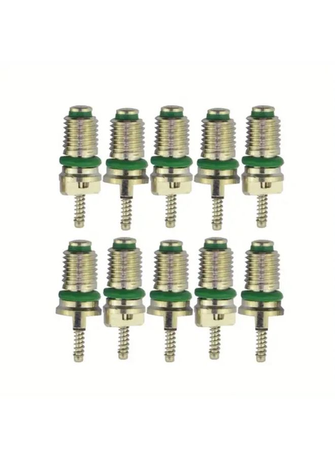 Green 2pcs Automotive Air Conditioning Valve Core Kit Quick Release Stem - Image 5