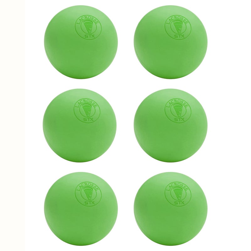 STX Lacrosse Balls Lime - 6 pack