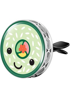 mEssentials Wild Essentials Enamel Finish Sushi Roll Aromatherapy Car Air Freshener Essential Oil Car Vent Diffuser With Vent Clip and 8 Color Refill Pads 