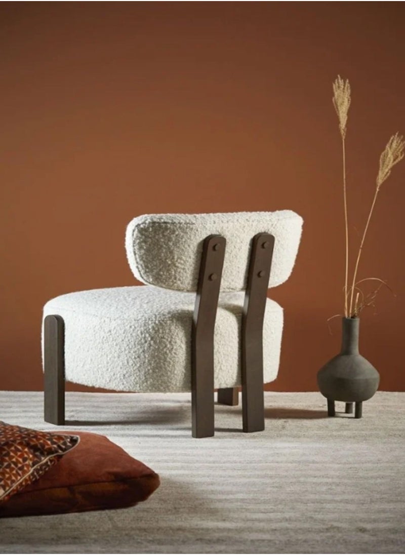 Modern Bouklet Fabric Chair