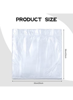 Chinco 100 Pcs Disposable Foot Tub Liner Portable Bath Basin Bags Plastic Pedicure Spa Bags Thin Large Foot Bath Liners Disposable Pedicure Liners For Foot Pedicure Spa Hotel Home Use, 25 X 23 Inches  - Image 2