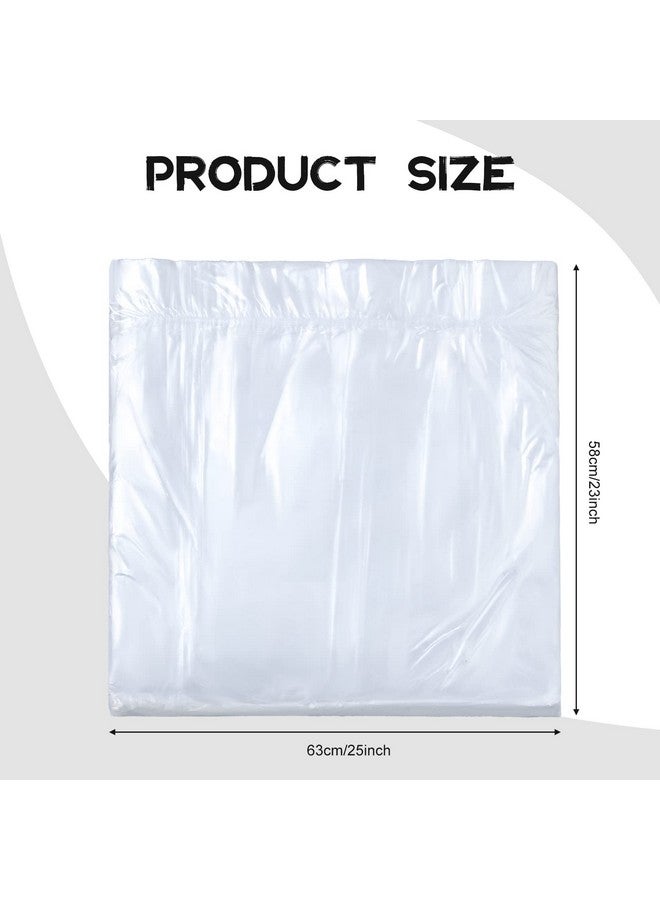 Chinco 100 Pcs Disposable Foot Tub Liner Portable Bath Basin Bags Plastic Pedicure Spa Bags Thin Large Foot Bath Liners Disposable Pedicure Liners For Foot Pedicure Spa Hotel Home Use, 25 X 23 Inches - Image 2