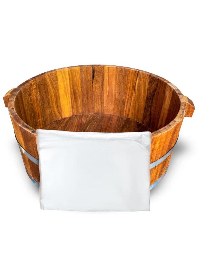 Chinco 100 Pcs Disposable Foot Tub Liner Portable Bath Basin Bags Plastic Pedicure Spa Bags Thin Large Foot Bath Liners Disposable Pedicure Liners For Foot Pedicure Spa Hotel Home Use, 25 X 23 Inches - Image 5