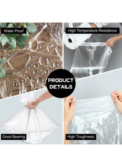 Chinco 100 Pcs Disposable Foot Tub Liner Portable Bath Basin Bags Plastic Pedicure Spa Bags Thin Large Foot Bath Liners Disposable Pedicure Liners For Foot Pedicure Spa Hotel Home Use, 25 X 23 Inches  - Image 3