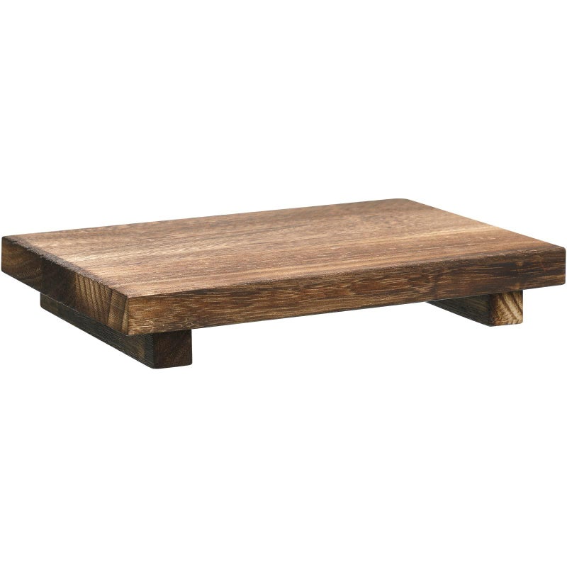 Wooden Display Base – Burnished, Oval, for Sculpture, Trophy, Jewelry, 1 Piece