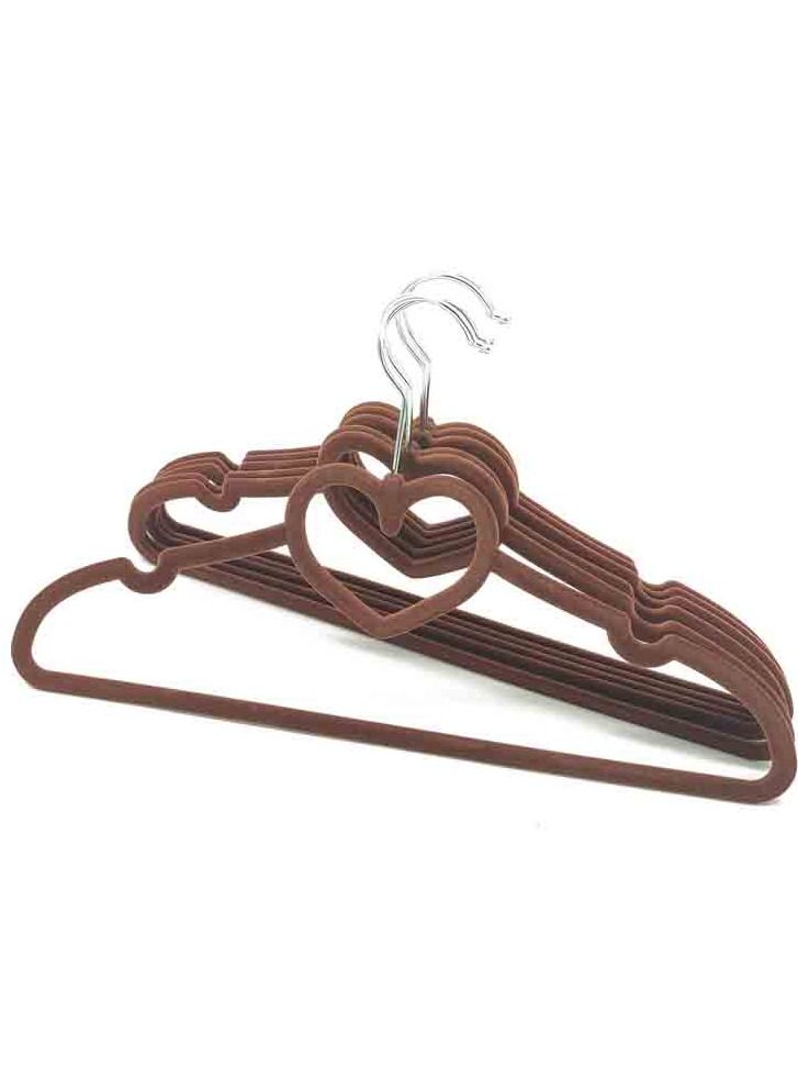 co arma Velvet clothes hanger set of 6 pieces 22x40 centimeters - Image 1