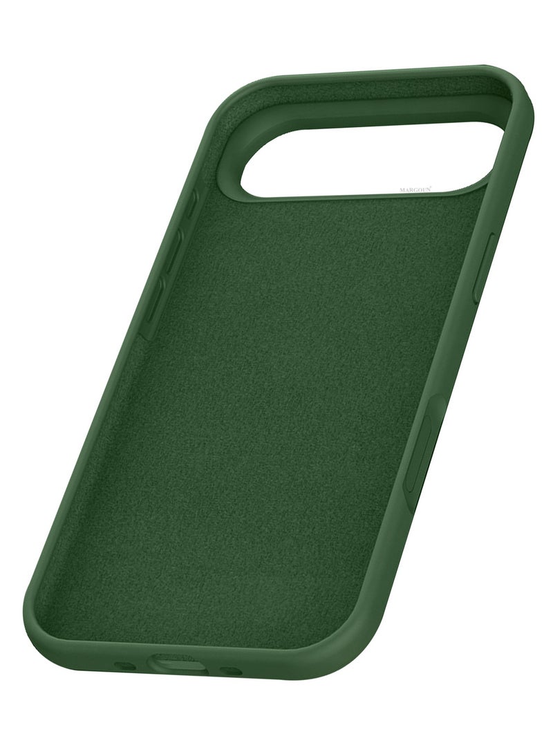 CATANES Silicone Protective Phone Case for iPhone 17 Air , Soft Anti-Scratch Microfiber Lining Ultra Slim Drop Protection Phone Cover - Green - Image 5