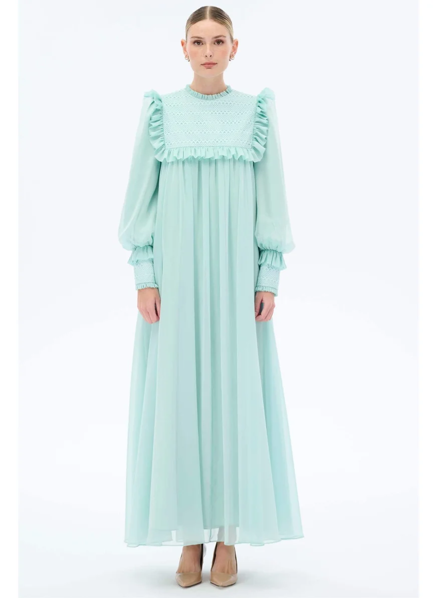 Miha Knitted Lace Dress Mint