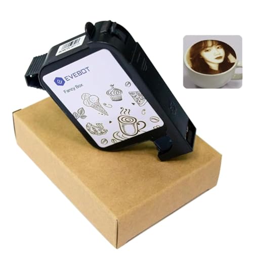 EVEBOT High Speed Coffee Printer Ink Cartridge Replacement for EB-Pro, Printing Exquisite Patterned Coffee Latte Art Fancy Box FB2, Brown FancyBox - Image 1