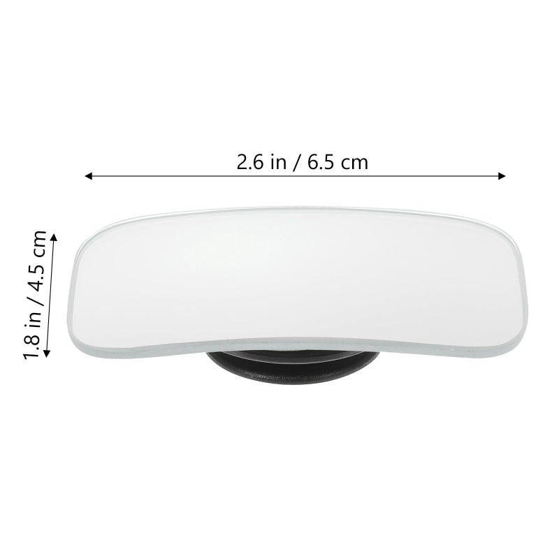 6 قطع من مرايا العمياء غير المطلية للسيارات، قابلة للتعديل، مرايا مساعدة خلفية بزاوية 360 درجة، على شكل مربع بيضاوي ومروحة، لسيارات الدفع الرباعي، تعزز سلامة القيادة. - Image 3