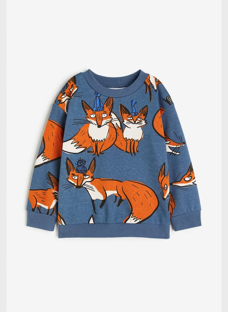 H&M Kids Wolf Print Sweatshirt