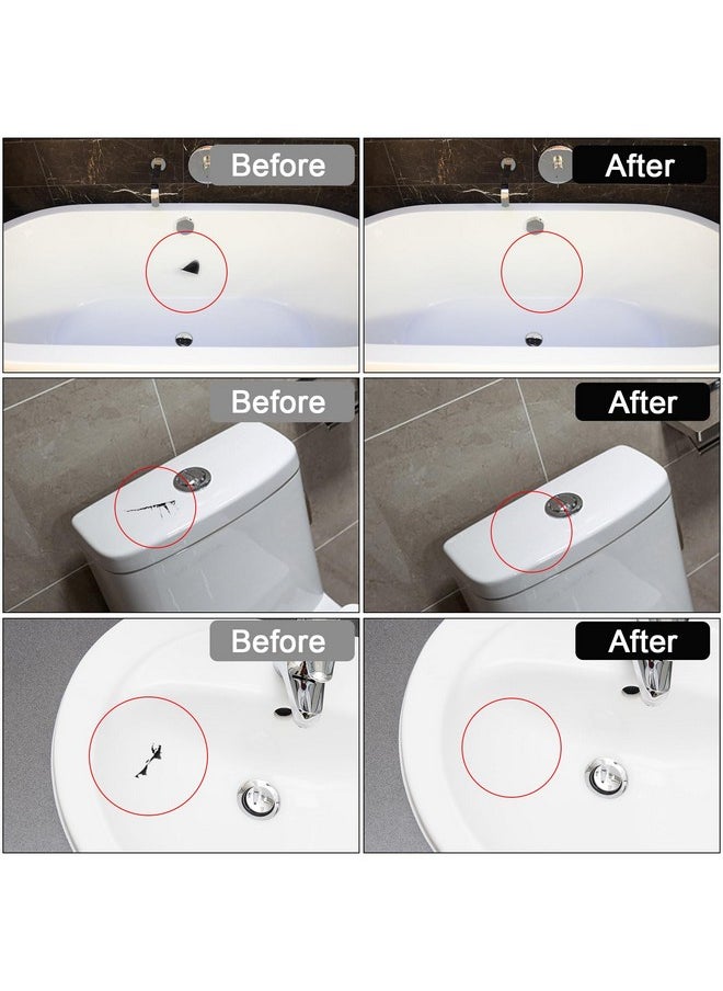 LANBOKIT Tile, Granite and Marble Repair Kit(Color Match), 3.7 OZ Tub and Fiberglass Shower Repair Kit with Strong Adhesion, Porcelain Stone Repair Kit for Cracks, Holes, Chips, Scratches, Dents  - Image 2