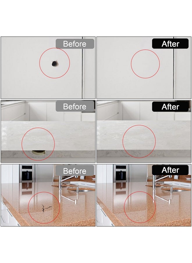 LANBOKIT Tile, Granite and Marble Repair Kit(Color Match), 3.7 OZ Tub and Fiberglass Shower Repair Kit with Strong Adhesion, Porcelain Stone Repair Kit for Cracks, Holes, Chips, Scratches, Dents  - Image 3