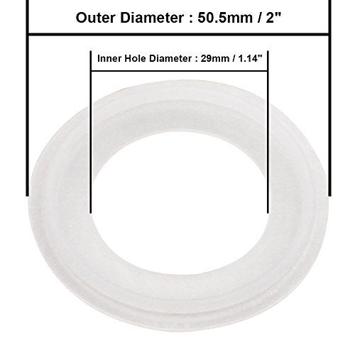 DERNORD Silicone Gasket Tri-Clover (Tri-clamp) O-Ring - 1.5 Inch (Pack of 20) - Image 2