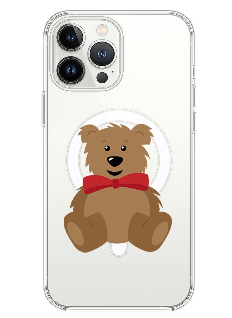 Theodor - Magnetic Case for iPhone 14 Pro 6.1-inch Compatible with MagSafe Wireless Charging, Shockproof Phone Bumper Cover teddy bear copy - Image 1
