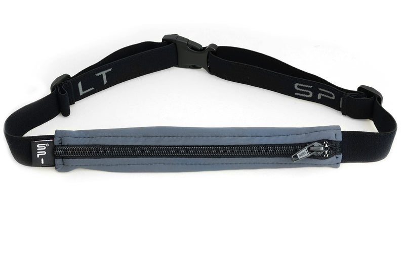 SPIbelt Running Belt for Women Men, Phone Holder for Running, Running Fanny Pack, Holder for Phone, Running Waist Pack, Adjustable Waist, [Fits All Phones]. Anthracite with Black Zipper - Image 1