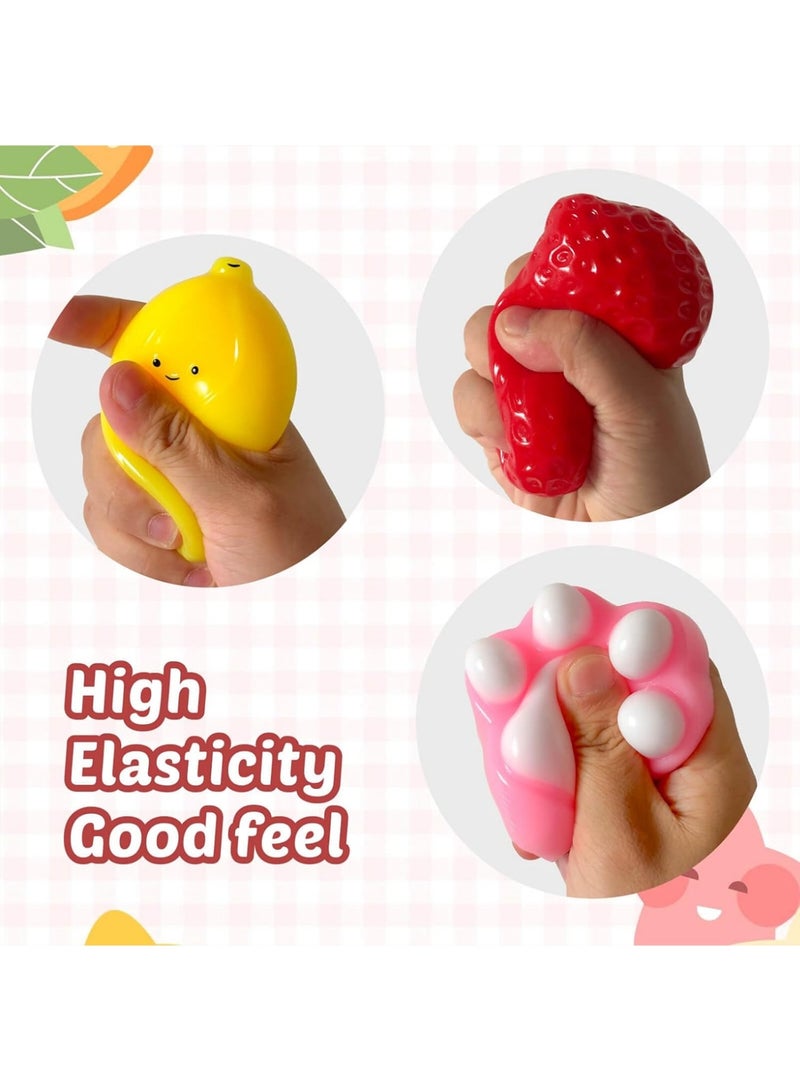 Bincoo 4 Pcs Squishy Squeeze Toys, Soft Toy Cat Paw ，Biscuit Squeeze Toy Baby Stress Relief & Focus Toy, Pinch Decompression Toy for Anxiety and Relaxation, Perfect Desk Accessory and Fun Fidget Toy for Adults, Ideal for Stress Relief Slow Rising Sensory Stress - Image 3