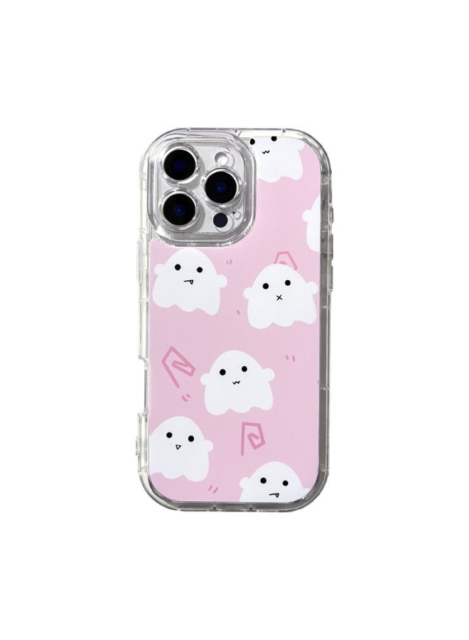 NIBEMINENT Ghost Ghost Protective TPU Case Cover For iPhone 15 Plus Clear - Image 2