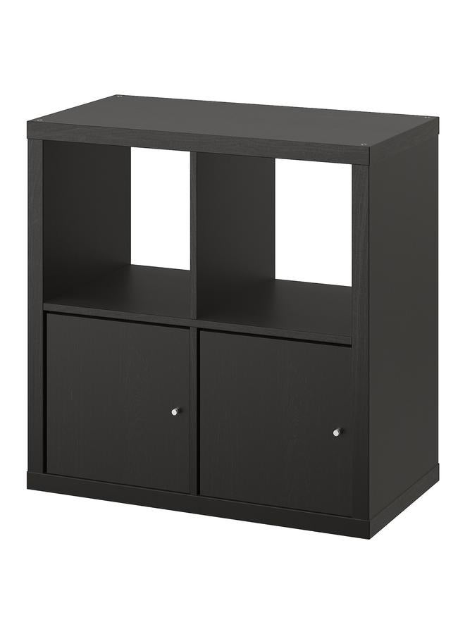 إيروريكس وحدة رفوف، مع بابين/أسود-بني، 77×77 سم - Image 1