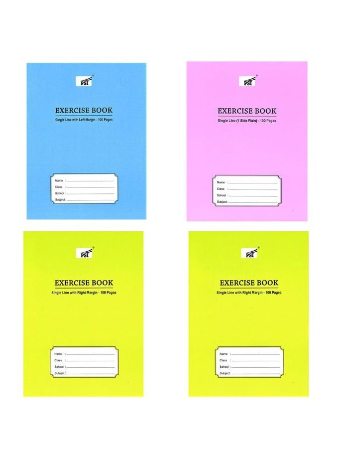 Psi 4 -Piece School Notebooks Multicolor - Image 2