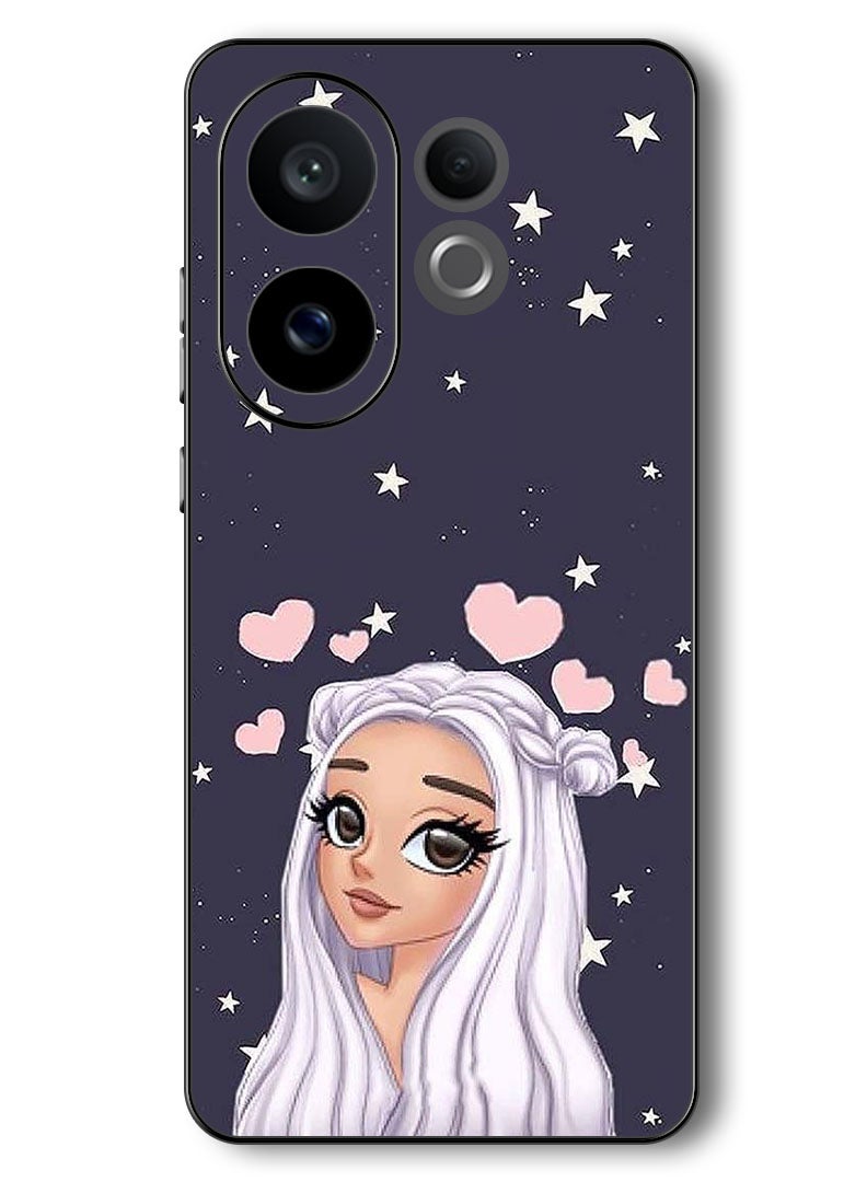 Theodor Case Compatible with Vivo V60 6.77 Inch Protection Shockproof Bumper Cover Love Star Background - Image 1