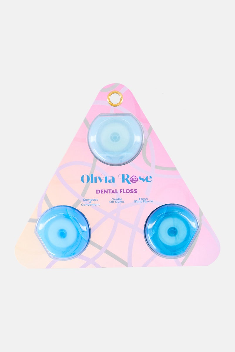Olivia Rose 3 Pack Fresh Mint Dental Floss - Image 1
